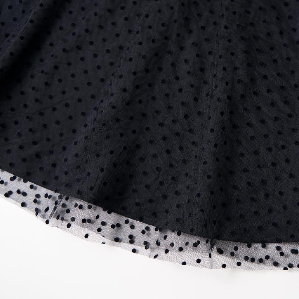 Детское платье из тюля в горошек на каждый день 130 [Rolanko], для девочек, с рукавами, с оборками, детское платье, с рисунком, для концертов, свадеб, церемоний, для ношения, для вечеринок,