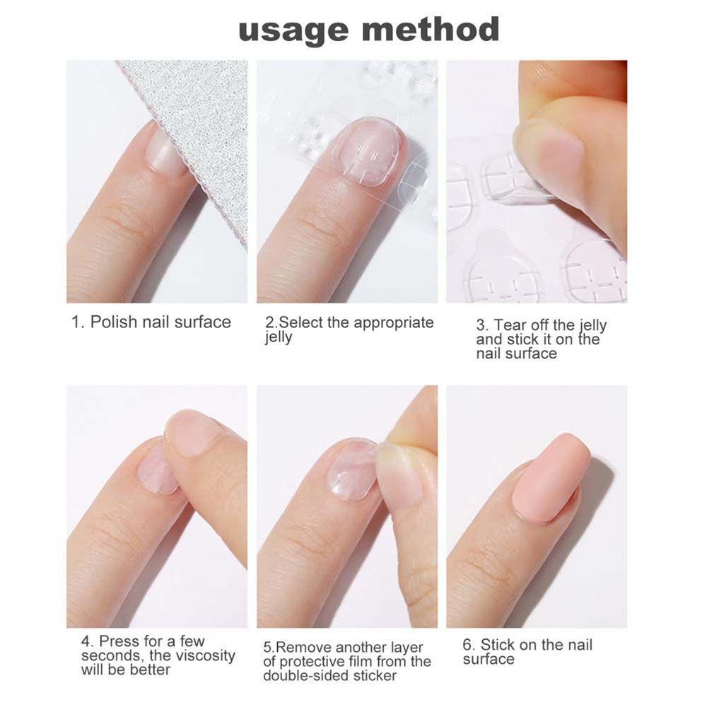 Manicure Tool Detachable UV Gel Fake Nail Glue Jelly Glue Nail Glue Stickers Nail Adhesive Tabs