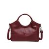 2025 Women's Soft Leather Shoulder Bag: Large Capacity, Fashionable Stitch Design, Perfect for Moms
