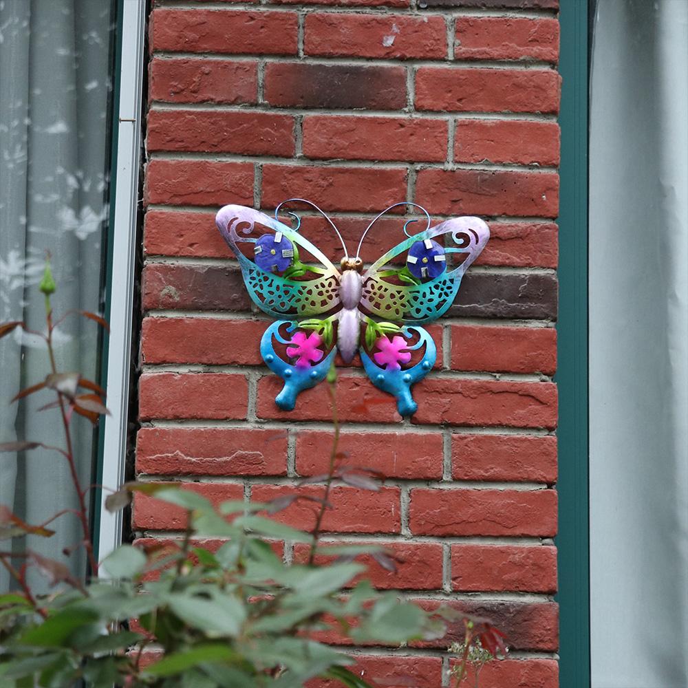 Large 3D Courtyard Hanging Sculpture Metal Butterfly Wall Art Garden Decorative