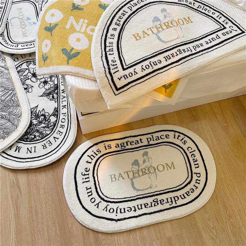 Нескользящий коврик для ванной Ins Style, коврик для двери, впитывающие ковры, входные коврики, коврики для балкона, крыльца, коврик для гостиной, ванной комнаты