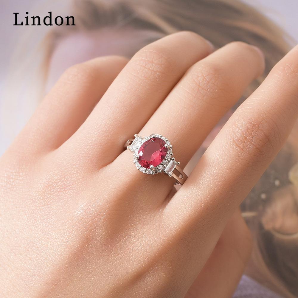 Классическое кольцо Lindon из медного сплава с цирконием, женские ювелирные изделия, свадебный подарок для вечеринки