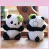 Toy Plush Panda Keychain Lightweight Filling School Travel Decoration Backpack