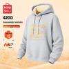 MINISO Men's Lamb Fleece Lined Hooded Sweatshirt