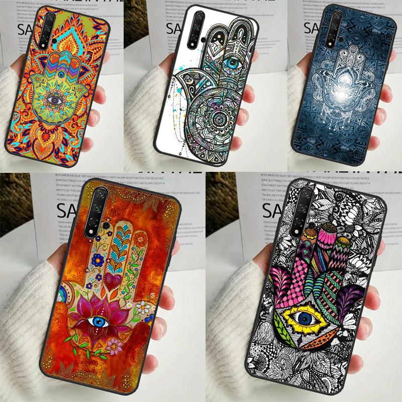 Hamsa Hand of Fatima Case For Huawei Nova 10 9 SE 11 Pro 11i 8i 7i 3i Y60 Y61 Y70 Y90 Y91 P20 P40 P30 Lite Cover