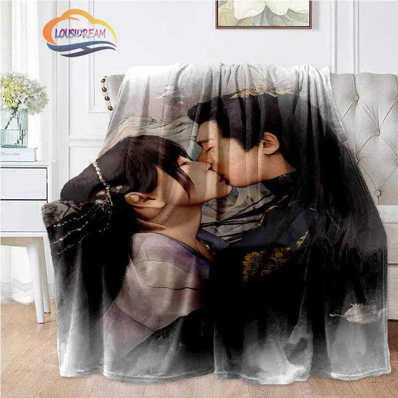 Hot Tv Love Between Fairy and Devil Blanket Cang Lan Jue Dong Fang Qing Flannel Bedroom Bedding Sofa Soft Bedspread