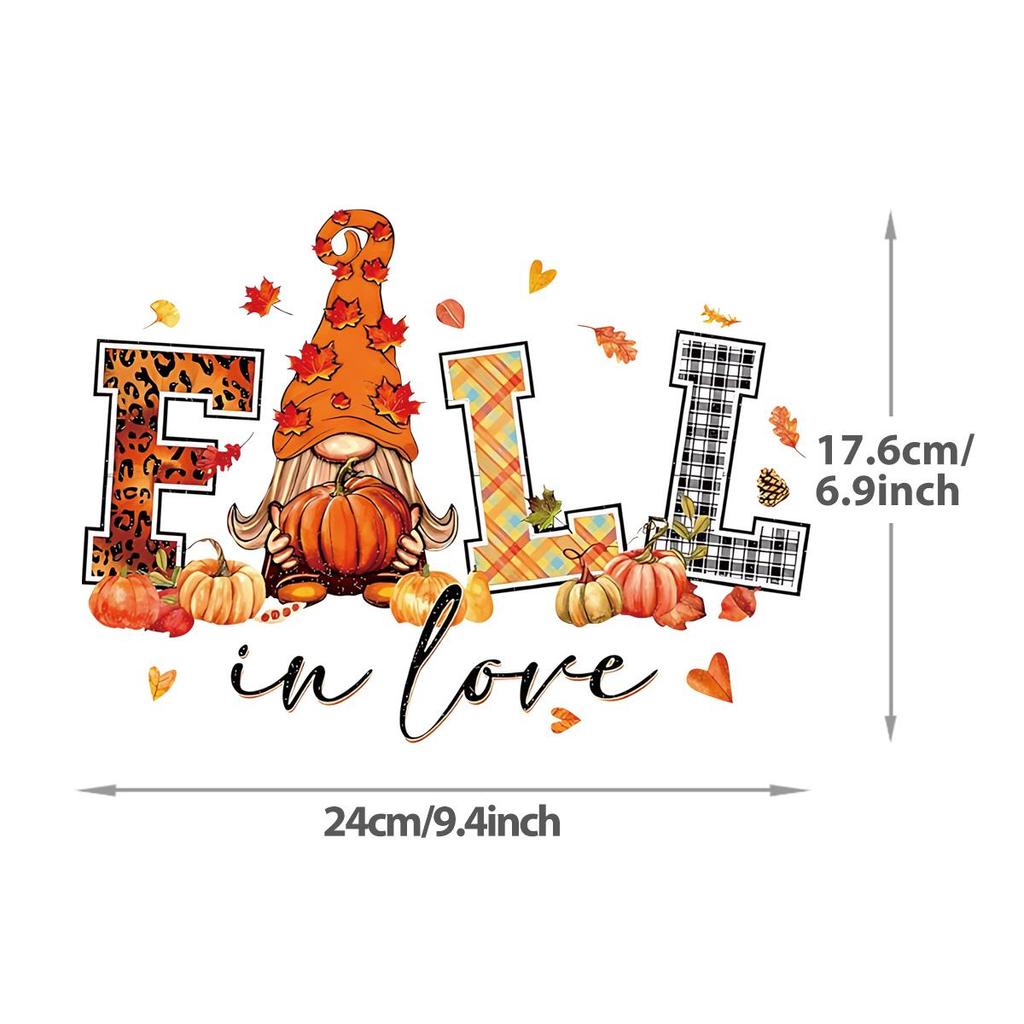 Термотрансферы для одежды, осенние сезонные нашивки, толстовки с капюшоном, наклейки для футболок, аппликации для термопресса