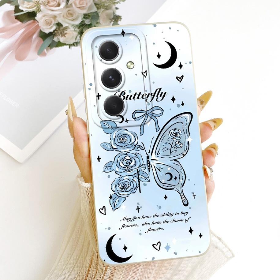 For Samsung Galaxy A24 4G Case SM-A245F Popular Flower Soft Protection Cover For Samsung A14 A34 A54 5G A546B A346B A146B Bumper