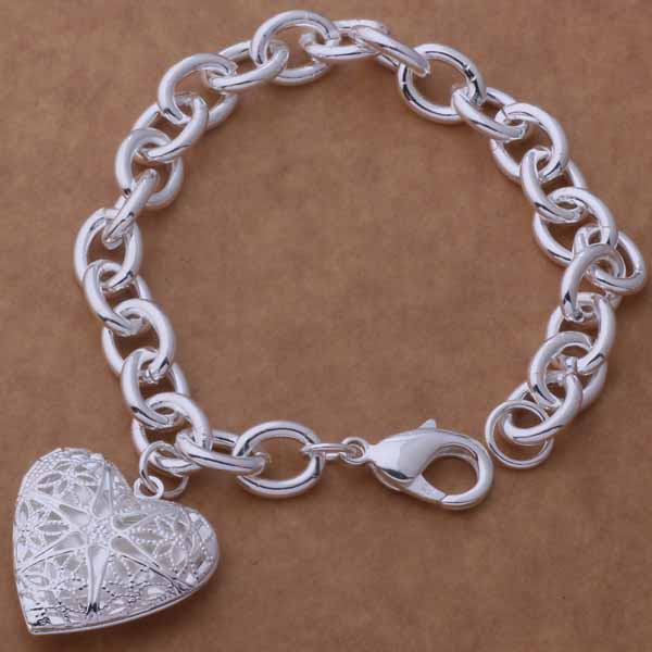 925 Silver Bracelet Heart High Quality Romance Chain For Woman Men Fashion Engagement Party Wedding Jewelry Gift