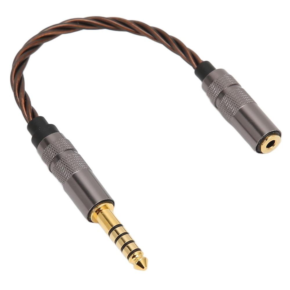 Gold Plated Plug 4.4mm to 2.5mm Balanced Cable for Phones Headphones Speakers Sound Enhancement