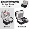 Three Layer Digital Storage Bag Multi-functional Cable Storage Box Portable Waterproof Travel Case for Data Mobile Power Bank