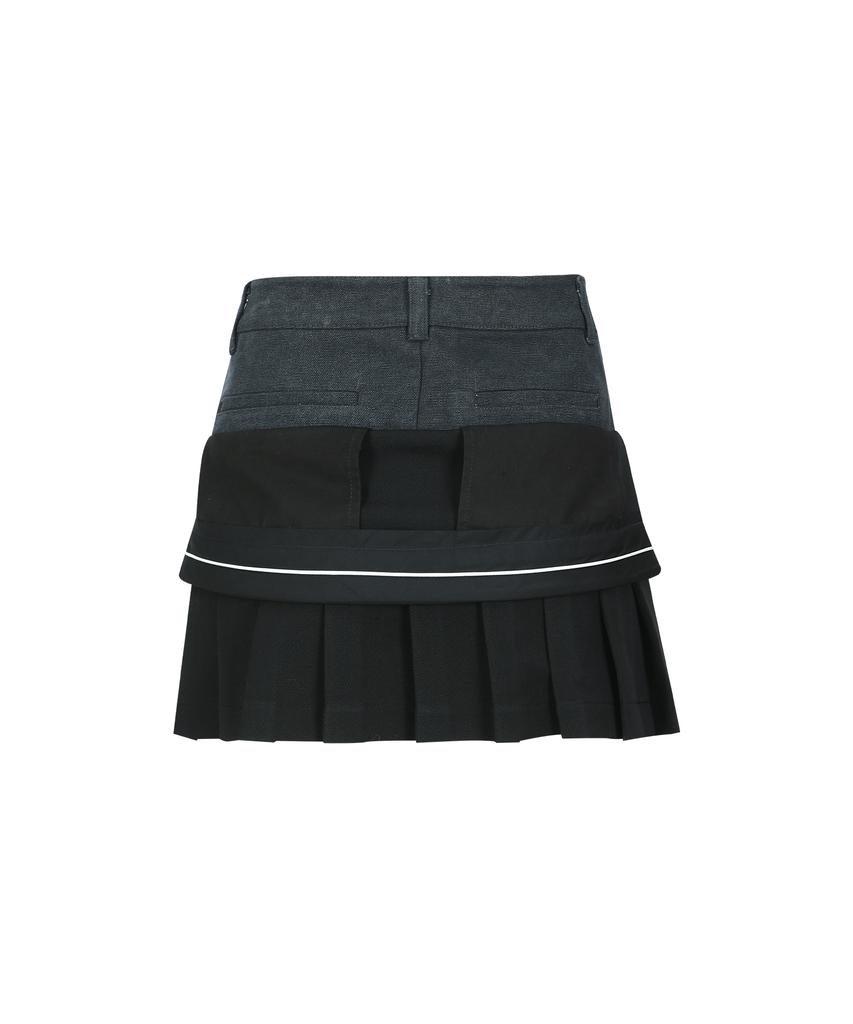 Andersson Bell Inside Out Pleats Skirt Apa844W(Black)