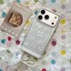 Защитный чехол с кружевным бантом для iPhone 17 Pro Max и 16, Совместимый с цепочкой, Совместимый с 15 Pro Max