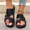 Woman Slippers Trend Flat Thong Sandals Fashionable Outdoor Beach Sandals Summer New Platform Casual Slippers Slides Women