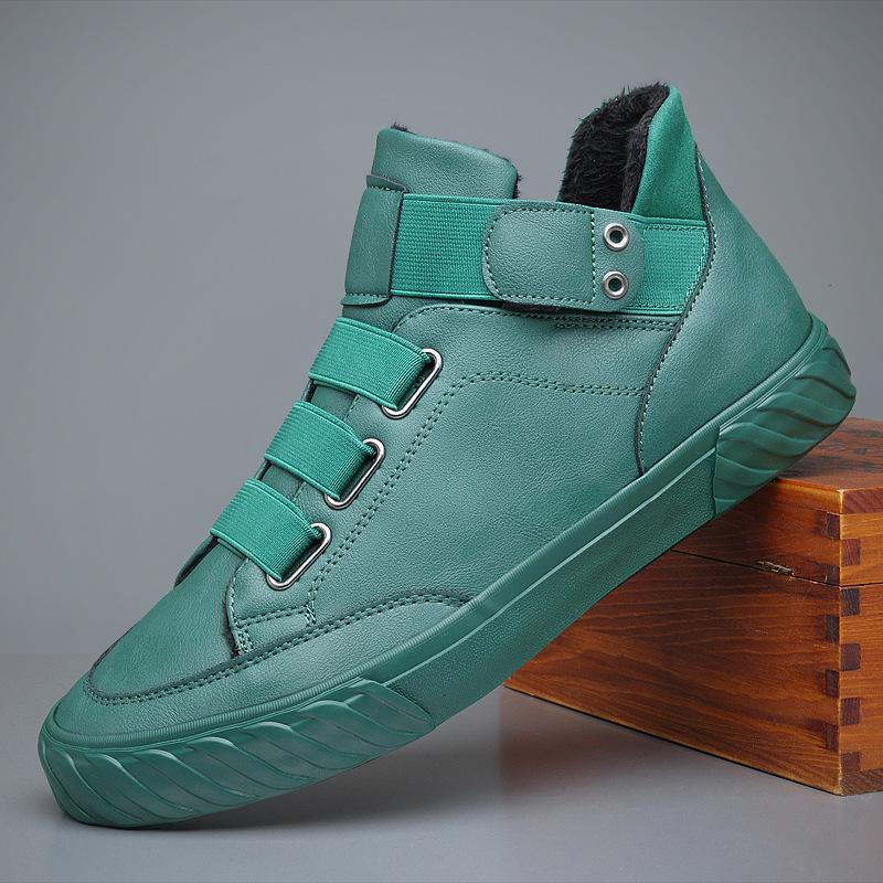 Новые мужские модные туфли, черные высокие повседневные туфли, мужские износостойкие лоферы, дизайнерские туфли для отдыха из вулканизированной ткани 2024