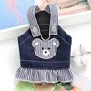 Pet Small Dog Dog Clothes Teddy Denim Strap Skirt Can Be Towed Spring, Autumn and Summer