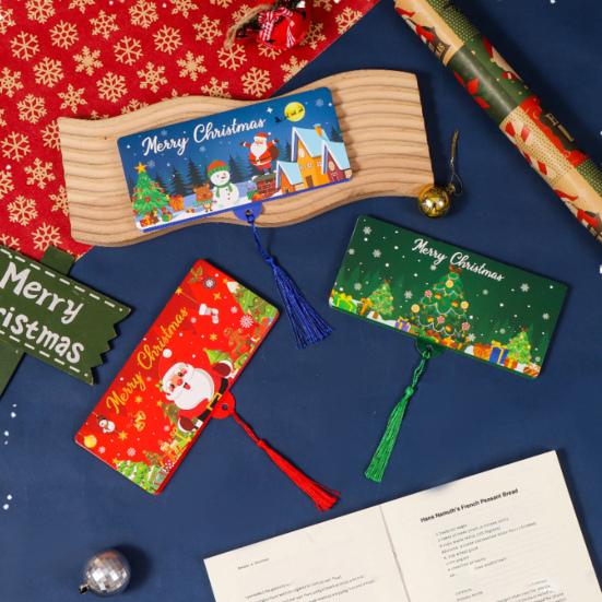 5 Pcs Christmas Money Envelope for Cash 10 Slots Surprise Money