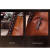 New Chinese Style Women's Bag European and American Retro Embossed Hand-painted Portable Messenger Vegetable Blue Bag