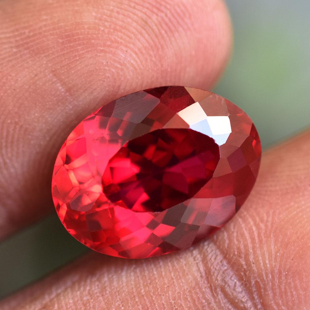 Natural Red Ruby Loose Gemstone 13 ct Oval Shape for Housewarming for Jewelry Making and Crafts