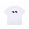 Dellafuente Летняя Мужская Женская Хлопковая Короткий Рукав DLFC Испанский Футбольный Клуб Футболка Харадзюку Унисекс Южная Корея 72526