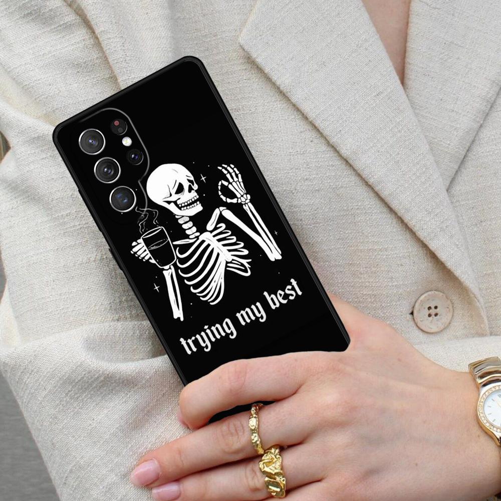 Skeleton Cell Phone Case for Samsung Galaxy S26 Ultra S25 S24 S23 S22 S21 S20 Note10 Cover