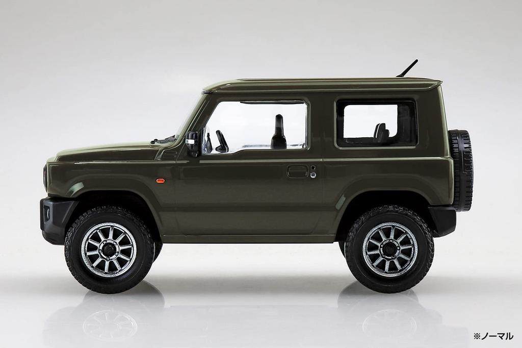 AOSHIMA The Snap Kit Series Suzuki Jimny Custom Wheel Пластиковая модель 1/32 (Джунгли Грин) Цветовая кодировка № 08-SP1