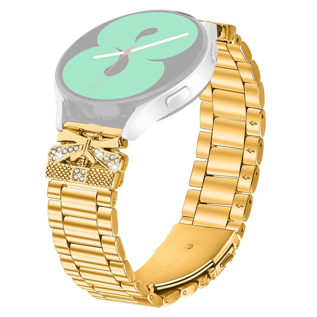 Replacement Strap for Gabb Watch 2 Butterfly Rhinestones Decor Metal Watch Band