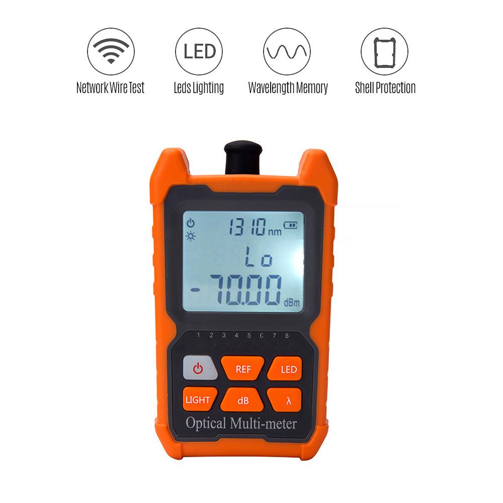 Mini Optical Power Meter Portable Leds Lighting High Precise Network Fiber Optic Cable Tester Tools