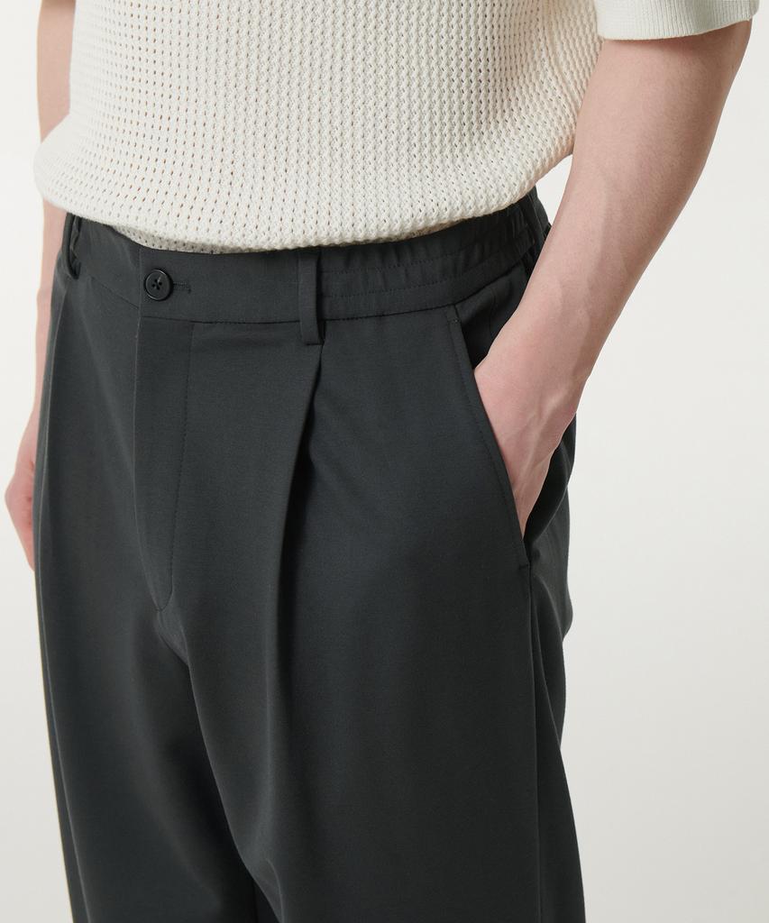 MUSINSA STANDARD Ponte One-Tuck Wide Cozy Slacks [Gray]