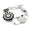 [I4935] - Designer Bracelet 'Vahiné' Black White Gray