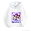 Vintage Anime Kpop Hooded Sweatshirt Children Spring Autumn Long Sleeve Hoodie Streetwear Casual Boys Girls Daily Wear