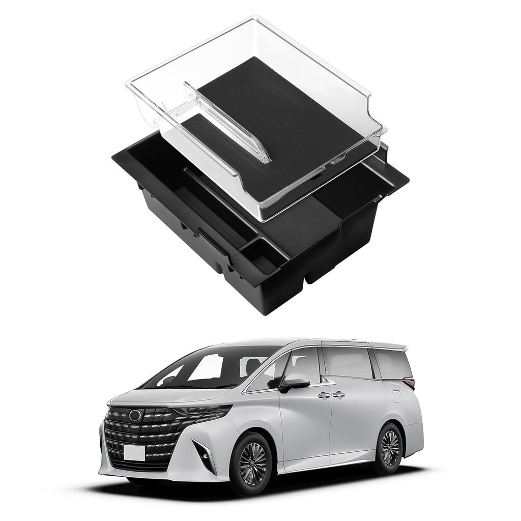 Auto Spec Консольный бокс для новых Alphard и Vellfire 40 Июнь 2023 текущий центральный консольный отсек для хранения 3D аксессуар, специально разработанный для интерьера резиновый коврик