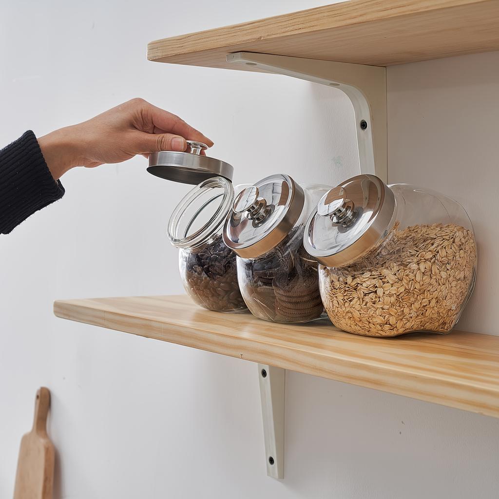 3 шт. мини-стеклянная банка для пенни, банка для конфет, банка для печенья, кухонная канистра, стеклянная банка для конфет, коробка для хранения ювелирных изделий, драгоценных камней, монет с крышкой, идеально подходит для шоколадных конфет