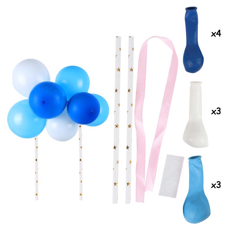 1 год Мальчик День рождения Первый день рождения Baby Shower Мальчик Украшения Синие латексные шары Набор конфетти Украшения для дня рождения Дети