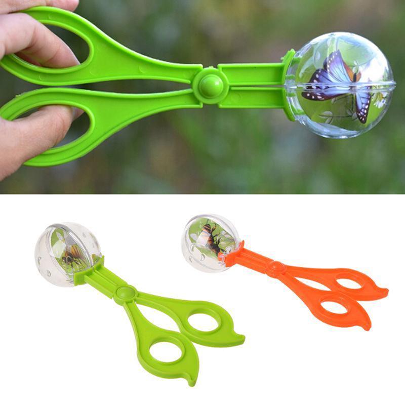 Bug Insect Plastic Catcher Scissors Tongs Tweezers For Kids Children Toy Handy