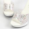 Rhinestone Embellished 13cm High Heel Sandals Women Summer Platform Stiletto Slippers Sexy Goddess Thin Heel Car Model sandal