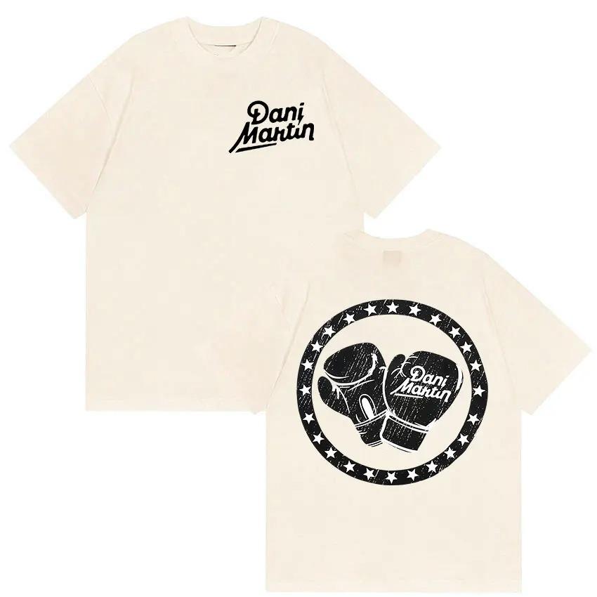 Dani Martin 2026 Lo Que Me Dé La Gana Album T-Shirt Men's Pop Music Hip Hop Short Sleeve Streetwear Cotton Tee
