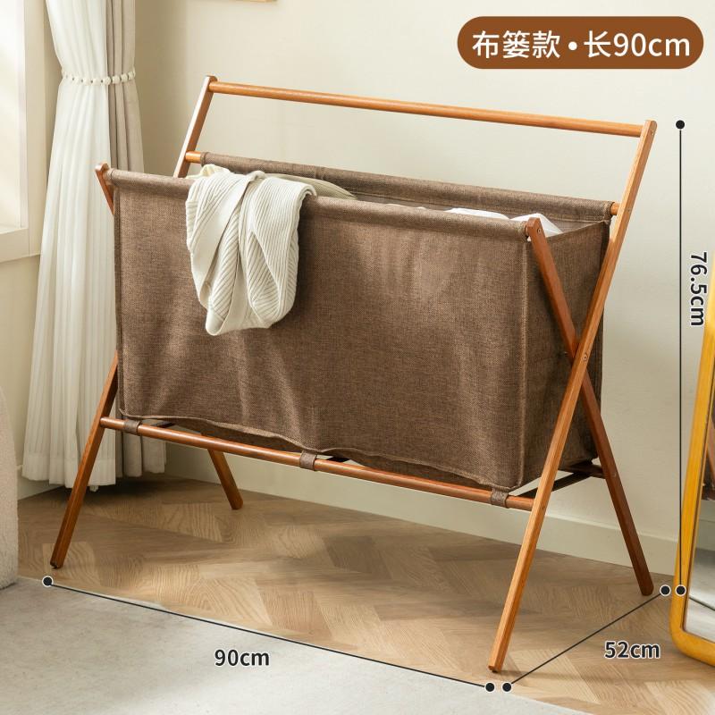 Foldable Laundry Hamper Basket Cotton Linen Fabric Storage Bin Bedroom Bathroom Dormitory Home Use