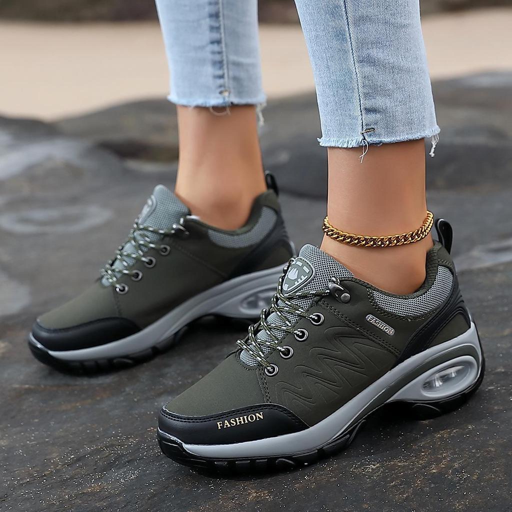 Кроссовки женские на воздушной подушке 2022 года, осенние — увеличение высоты, амортизация, толстая подошва, универсальные повседневные кроссовки