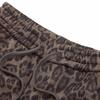 Women's High-Waist Fleece-Lined Straight-Leg Leopard Print Casual Pants