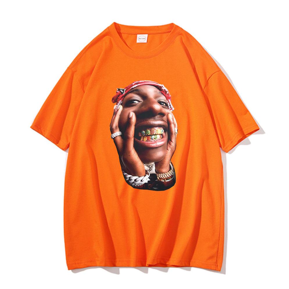 Rapper Lil Yachty Big Face Graphic Print T Shirt Unisex Hip Hop Casual Loose Tshirts Male Oversized Streetwear Unisexs Vintage Tees