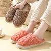Imitation Sheep Cotton Slippers Women's Winter Thick Bottom Non-slip Warm Couple Home Silent Fluffy Slippers Men