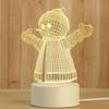 Современный индивидуальный светодиодный 3D мультфильм USB батарея акриловая доска настроение Rgb теплый свет аниме ночник Bts стол