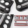 Air Conditioner Switch Panel Cover Trim For Jeep Wrangler JK 11-17 Carbon Fiber