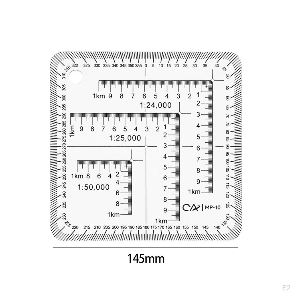 Точный транспортир Pocket Grid 1:24000 1:25000 1:50000 градусов. Четкое обучение Maptool для опроса.