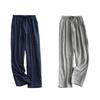Niliv Cotton Pajama Comfortable for and Fall Size Women's Bottoms, Loungewear, Easy-to-Wear, Lightweight, Spring, Summer, (Gray + Navy, M)