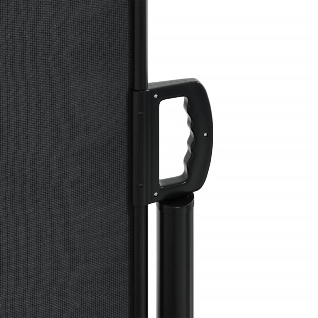 Retractable Side Awning Black 160 x 1000 cm