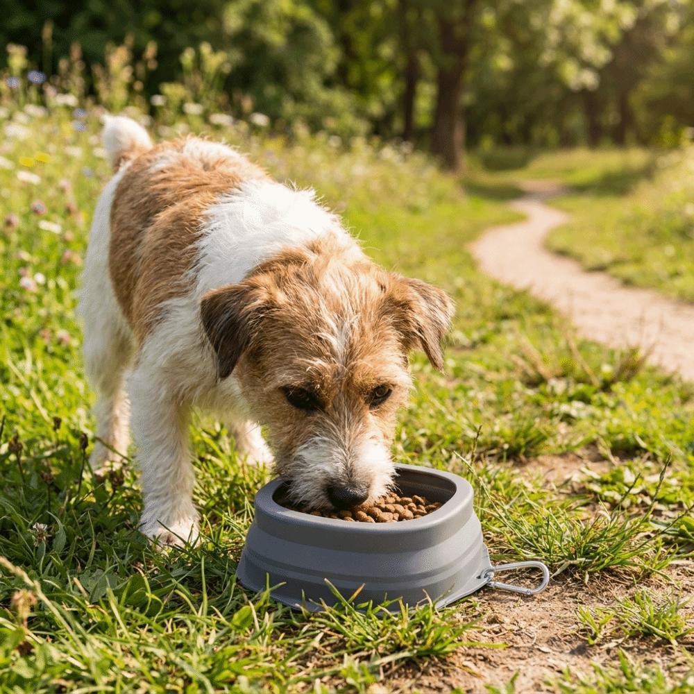 Prevent Overflow Silicone Pet Bowl Hanging Pet Food Dish Pet Water Bowl Pet Feeding Supplies