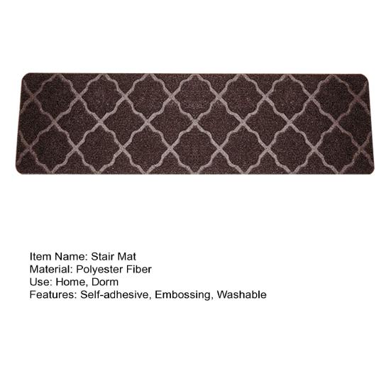 Non-Slip Stair Mat Self-adhesive Strong Adhesion Easy Installation No Cutting Reusable Different
