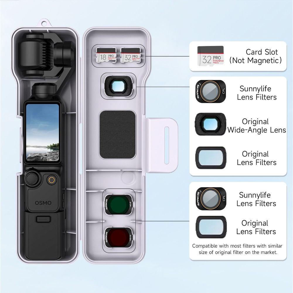 Dustproof Protective Shell Shockproof Storage Box for DJI Osmo Pocket 4 3 Camera Accessories